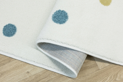 Dywan Dziecięcy C275A cream/lila Krem Kropki