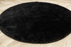 Dywan Okrągły Shaggy Antypoślizgowy Malmo Czarny