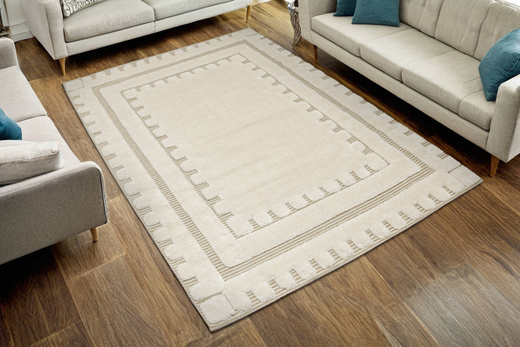 Dywan Shaggy Lula Soft IM41A Krem Beż Ramka