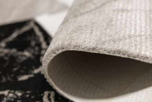 Dywan Kashmir KR205S Black/Vizon Marmur Czarny Złoty