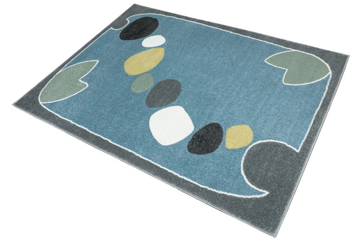 Dywan Dziecięcy Lima M043A cream/l.grey Niebieski Szary Jeziorko