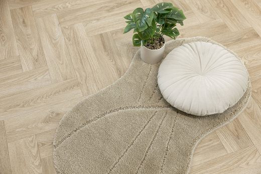 Dywanik Łazienkowy Antypoślizgowy Shell Light Beige Jasny Beż Muszelka