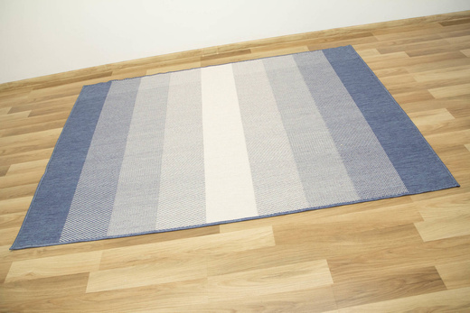 Dywan Dwustronny Sznurkowy Brussels 205248/10310 Ocean Niebieski Krem Pasy Outdoor