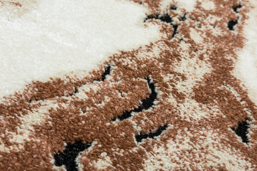 Dywan Bosa K421A cream/somon Kremowy Miedziany Marmur