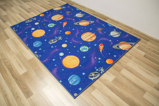 Dywan Dziecięcy Galaxy Galaktyka Komos Rakiety Planety