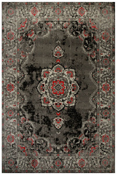 Dywan Victoria 7094A grey/d.grey Szary czerwony Ornament
