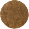 Dywan Okrągły Shaggy Antypoślizgowy Malmo Ciemny Beż