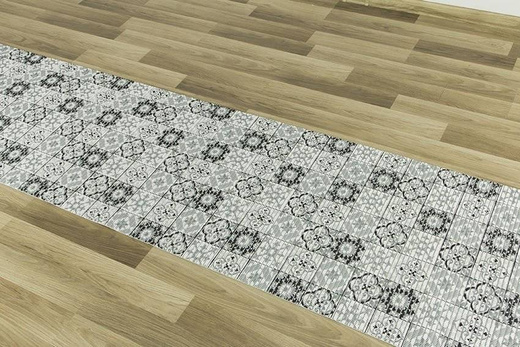 Mata Łazienkowa Softy-tex 826 patchwork szary szerokość 65 cm