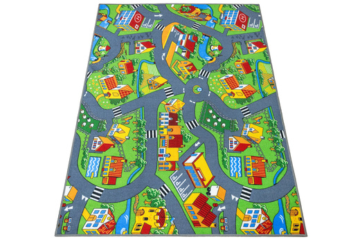 Wykładzina Little Village uliczki na filcu szerokość 4 m