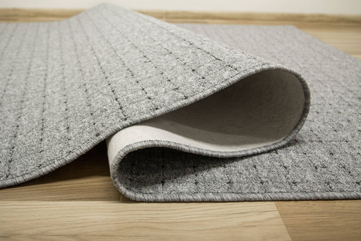 Dywan Pętelkowy Zembla 73 Szary Grafit Kratka