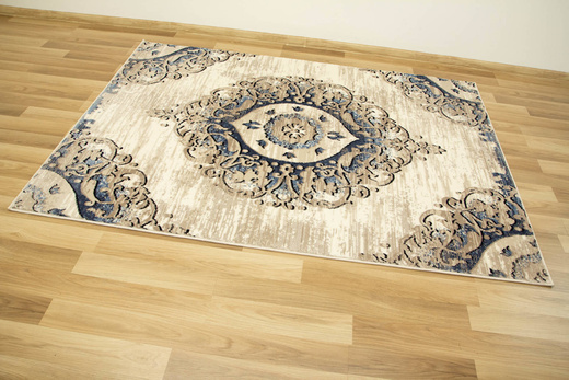 Dywan Victoria 7104A cream/beige Ornament Krem Niebieski