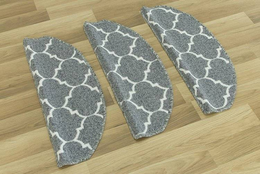 Nakładki półokrągłe clover koniczyna marokańska jasny szary