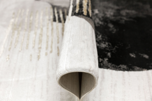 Dywan Kashmir KR107H Black/Vizon Czarny Złoty Abstrakcja