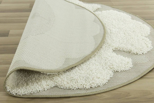 Okrągły Dywan Shaggy Smile 15545/653 kremowy