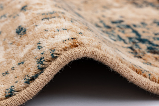 Wełniany Dywan Agnella Isfahan Grado Jasny Beż Abstrakcja