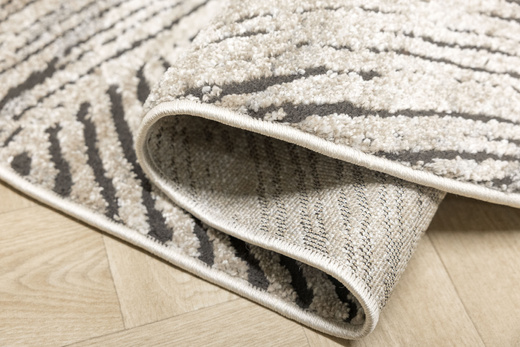 Dywan Owalny Matara P171A sp.antra/l.beO Beż Szary Kaszmir Linie