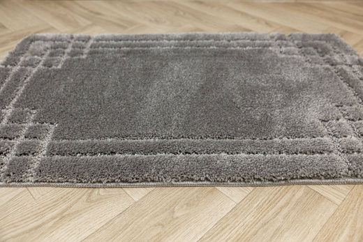 Dywanik Łazienkowy Antypoślizgowy Sego Grey Szary Prostokąty Mozaika