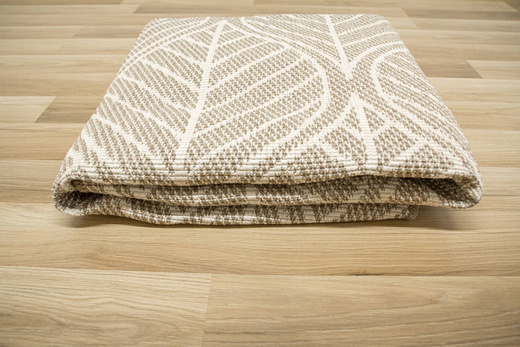 Dywan Dwustronny Sznurkowy Brussels 205647/10610 linen Jasny Beż Krem Listki Outdoor