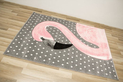 Dywan Dziecięcy Lima 1206A l.grey/l.pink Flaming Róż