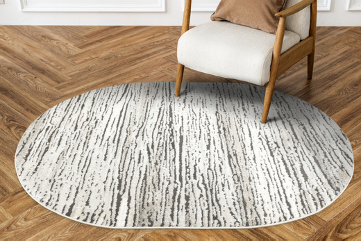 Dywan Owalny Matara P179A sp.antra/l.grO Beż Szary Kaszmir Linie