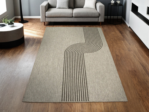 Dywan Dwustronny Sznurkowy Brussels 205631/11020 night silver Szary Grafit Fala Outdoor