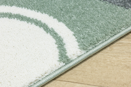 Dywan Dziecięcy Lima M040A green/cream Zielony Kremowy Kamyki Kropeczki