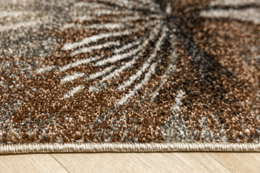 Dywan Ponte N879A l.grey/beige Brąz Szary Kwiaty