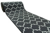 Antypoślizgowy chodnik clover koniczyna ciemny szary szerokość 67 cm