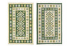 Dwustronny Dywanik Chodniczek Kilim Romby Zielony