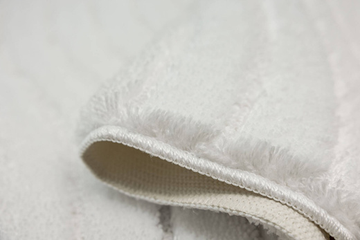 Dywanik Łazienkowy Antypoślizgowy Sara White Biały Fale