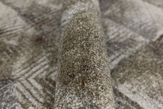 Chodnik Ponte N858A Beige Szary Brąz Romby szerokość 100 cm