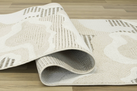 Chodnik Sznurkowy Stella D419A beig Beż Kremowy Abstrakcja szerokość 100 cm