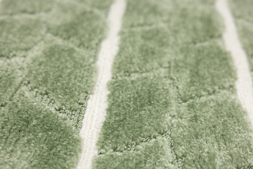 Komplet 2-częściowy Łazienkowy Fano Green Paski Zielony