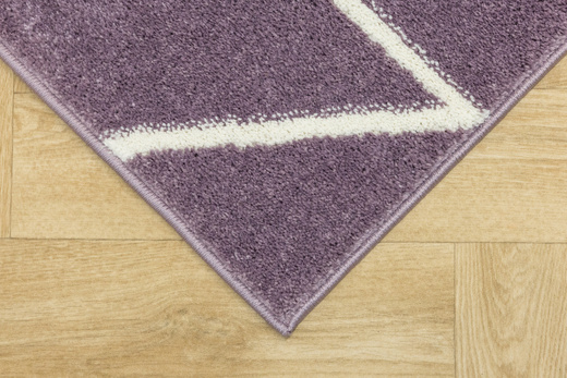 Dywan Dziecięcy Lima C877B lila/cream Fiolet Krem Trójkąty