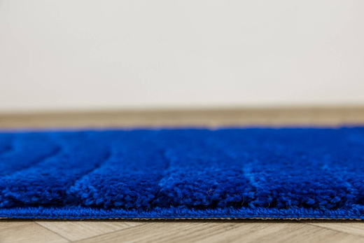 Dywanik Łazienkowy Antypoślizgowy Sara Blue Niebieski Fale