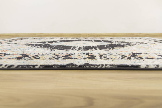 Dywan Lucca 8629A l.grey/antrasi Ornamentowy Antracyt Krem Turkus