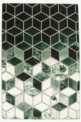 Dywan Diamond K4432Z green Butelkowa Zieleń Romby Bryły