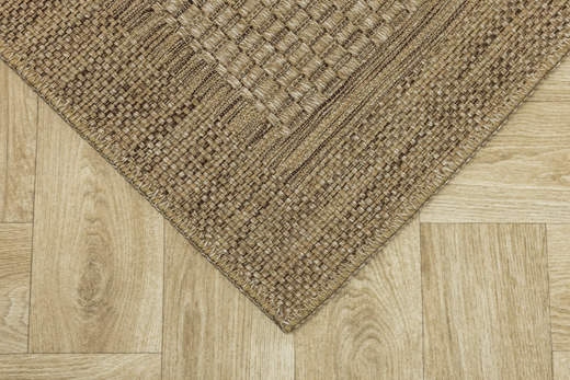 Dywan Sznurkowy Ella ST036A brown/brown Beż Brąz Ramka Outdoor