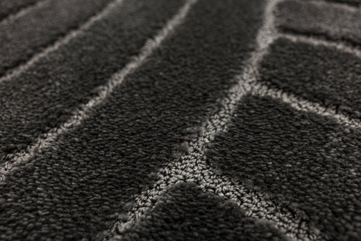 Dywanik Łazienkowy Antypoślizgowy Sash Dark Grey Ciemny Szary Pasy