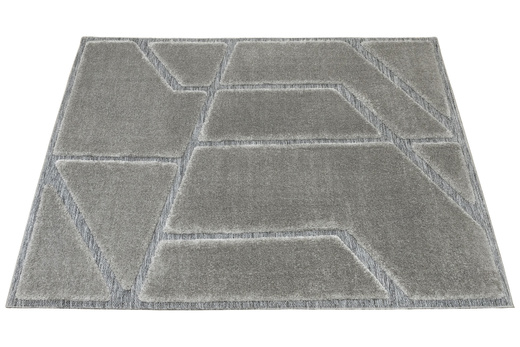 Dywan Shaggy Lula Soft IM89A L.Grey/L.Grey Szary Geometryczny Trójkąty