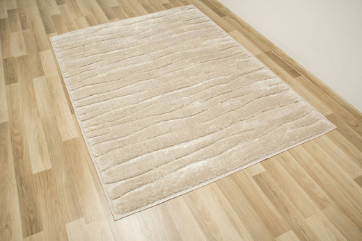 Dywan Shaggy Lula Soft IM15A Beige/Beige Pasy Beż