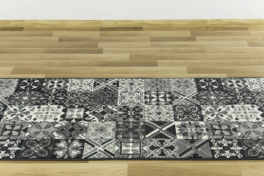 Chodnik luna 503754/89922 patchwork szary szerokość 70 cm