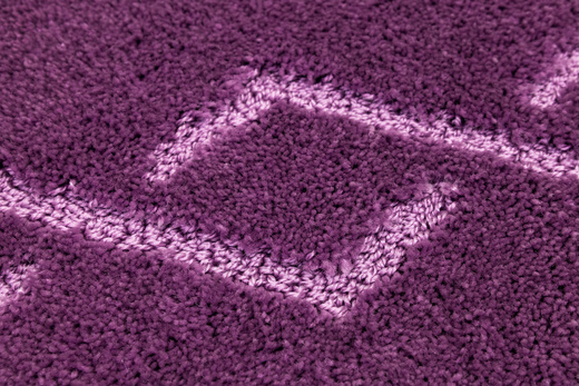 Dywanik Łazienkowy Antypoślizgowy Moreno Violet Fioletowy Romby