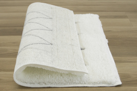 Dywanik do łazienki Jarpol Agadir Lurex Biały