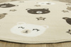 Okrągły Dywan Luna Kids 534455/97955 ivory Misie Beż Brąz