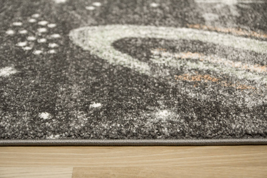 Dywan Lima C288A d.grey/l.grey Szary Kremowy Planety Gwiazdy Kosmos