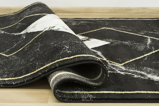 Dywan Diamond K4477G gold/gold Marmur Romby