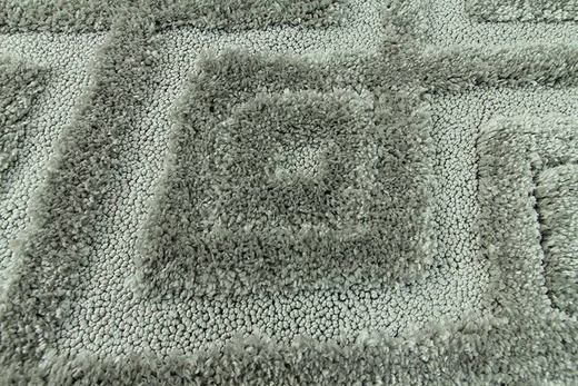 Dywan Berber 6846 l.grey 3D z frędzlami