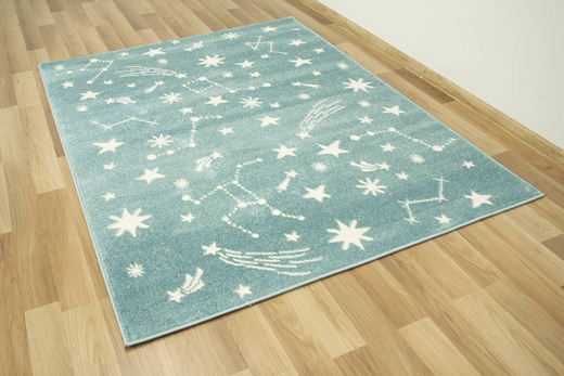 Dywan Lima 9572A blue/cream Pastelowy Niebieski Kremowy Gwiazdy Nocne Niebo