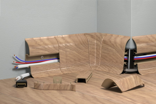 Zakończenie zaślepka lewa do listwy przypodłogowej Premium Cezar 141 Dąb Alabama Mat